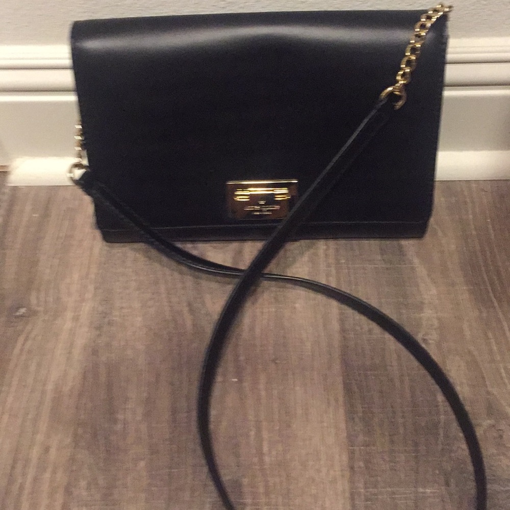 Kate spade black and gold purse